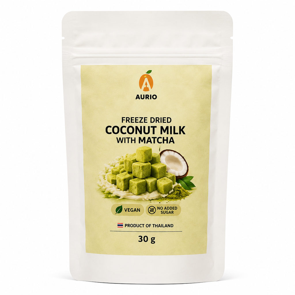 Freeze Dried Coconut Milk With Matcha