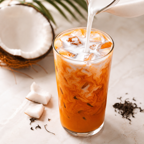 Freeze Dried Coconut Milk With Thai Tea